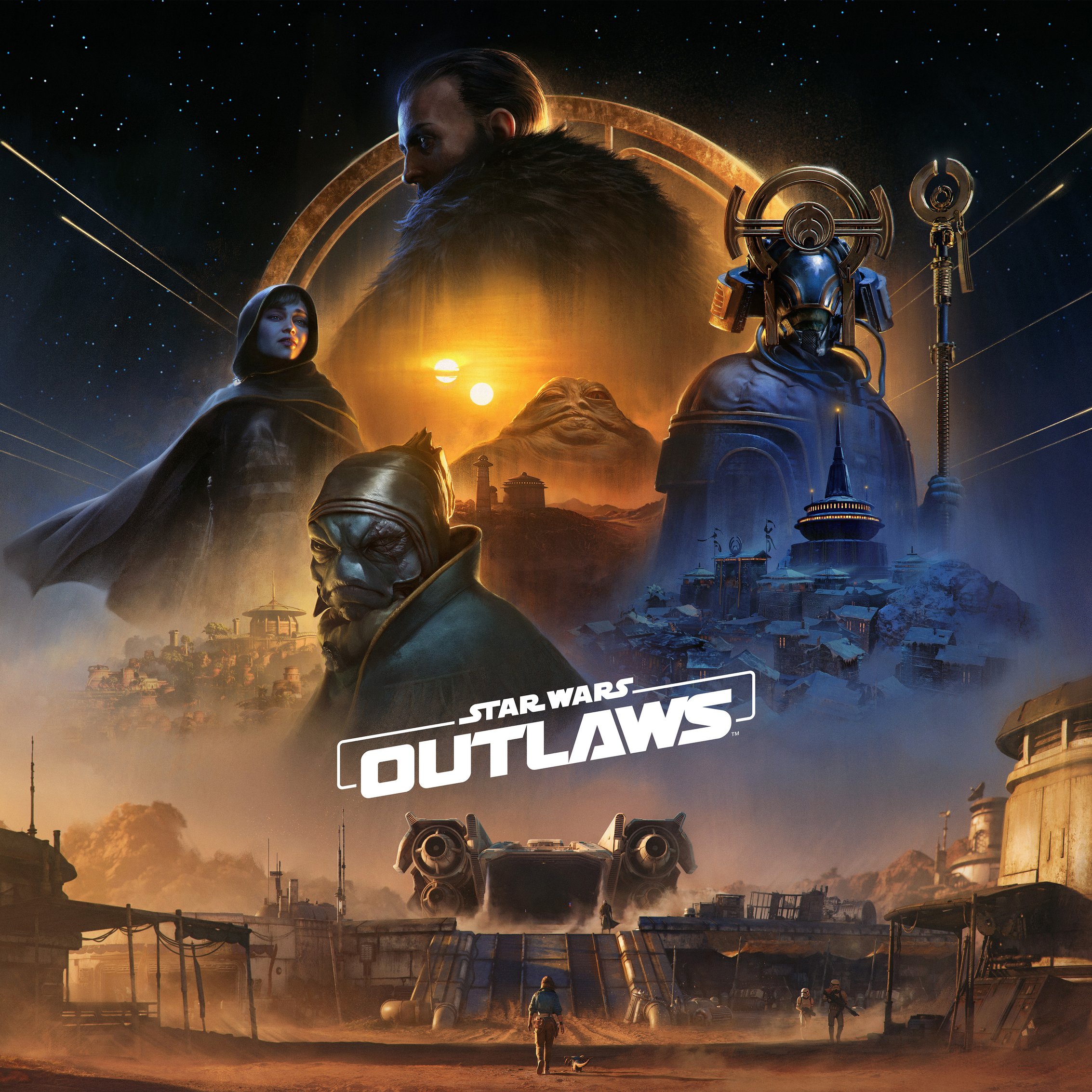 Star Wars Outlaws characters - Wallpapers for iPad mini 8.3″ in 2266x2266 resolution