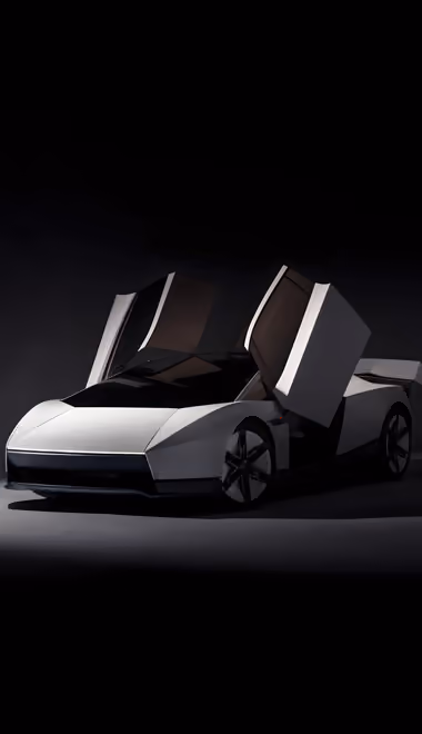 Cars Wallpapers for Sony Xperia 1/Xperia 1 III/Xperia PRO-I (1644x3840): Tesla Roadster, hypercar, electric vehicle, scissor doors