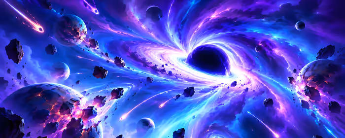 UltraWide 21:9 Space wallpapers (2560x1080): black hole, planet, meteorite, galaxy
