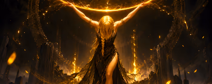 Game Girls Wallpapers for UltraWide 21:9 monitors (3440x1440): Queen Marika, Elden Ring, ruins, aura