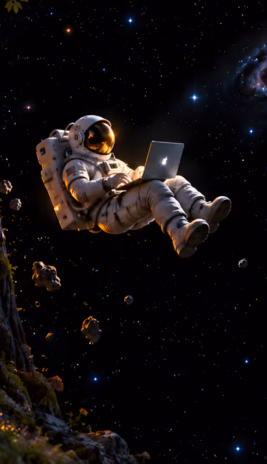 Space Wallpapers for Honor/Huawei (1080x2376): astronaut, mountains, colorful sunset, stars