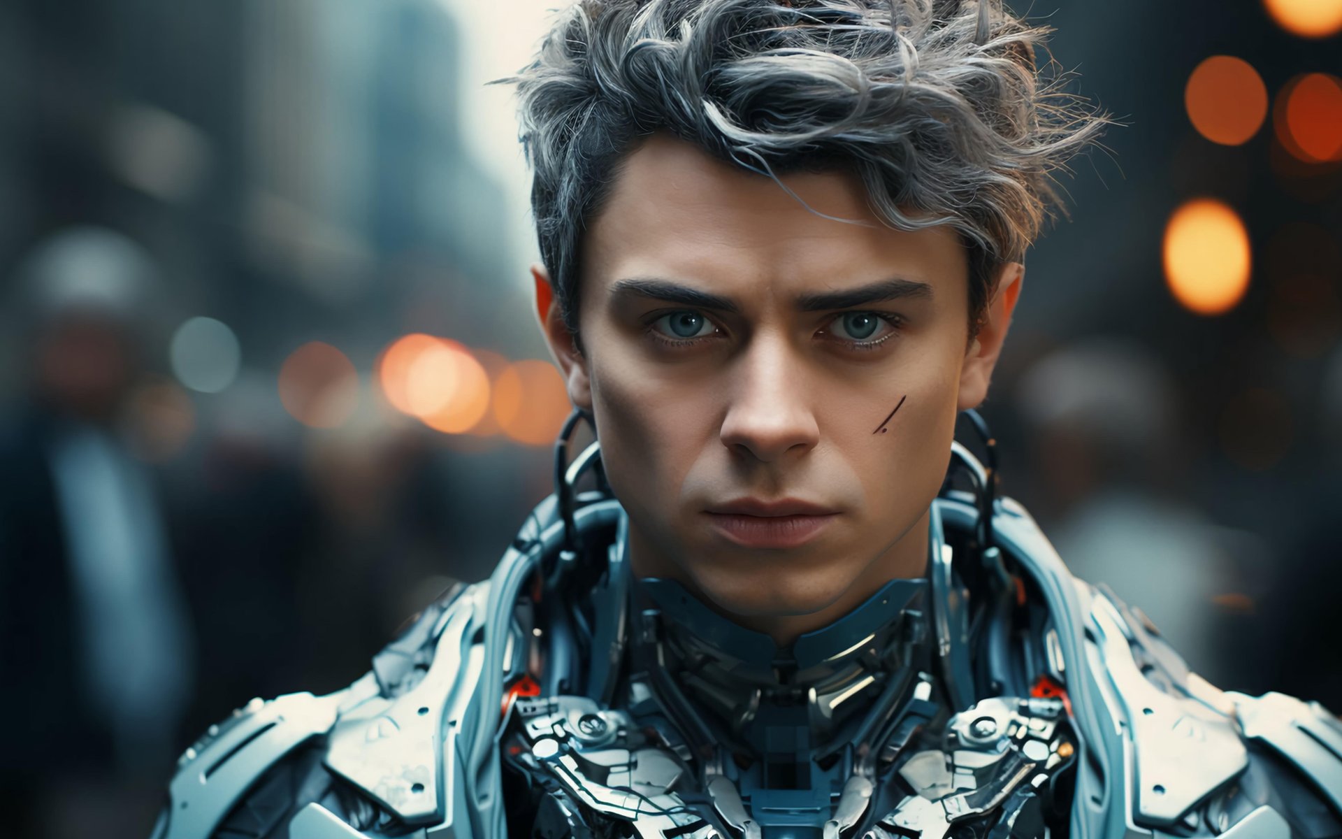 Man with a robot body - WUXGA wallpapers in 1920x1200 resolution