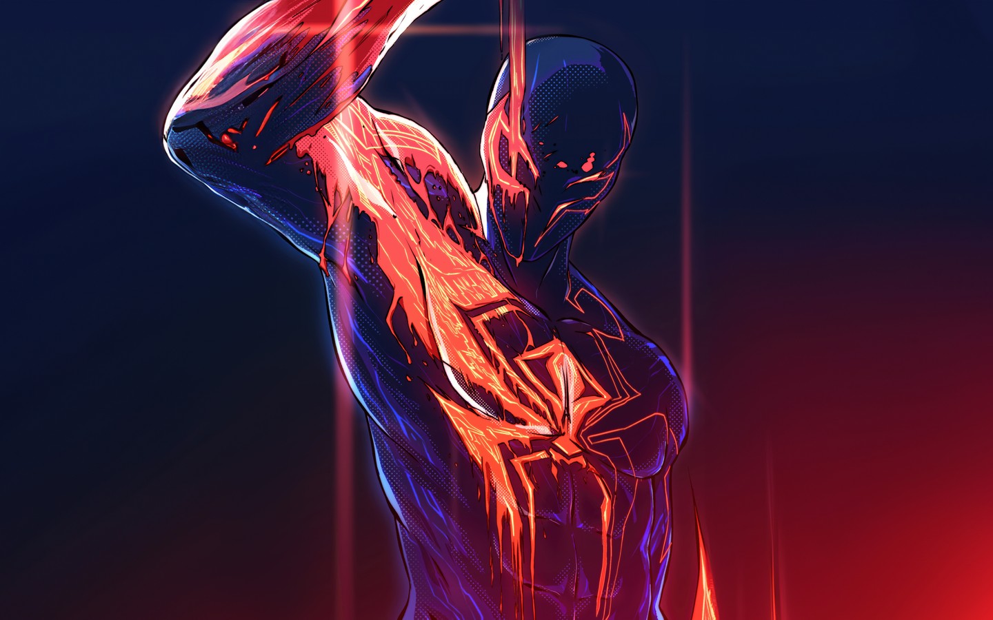 Stunning Spider-Man Illustration with Vibrant Colors