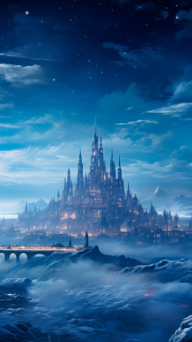 Magic fantasy castle on mountain - Wallpapers for iPhone 5/5S/5C/SE in 640x1136 resolution