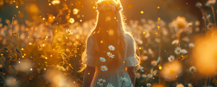 UltraWide 32:9 harmony wallpapers (3840x1080): girl, woman, blonde, wreath