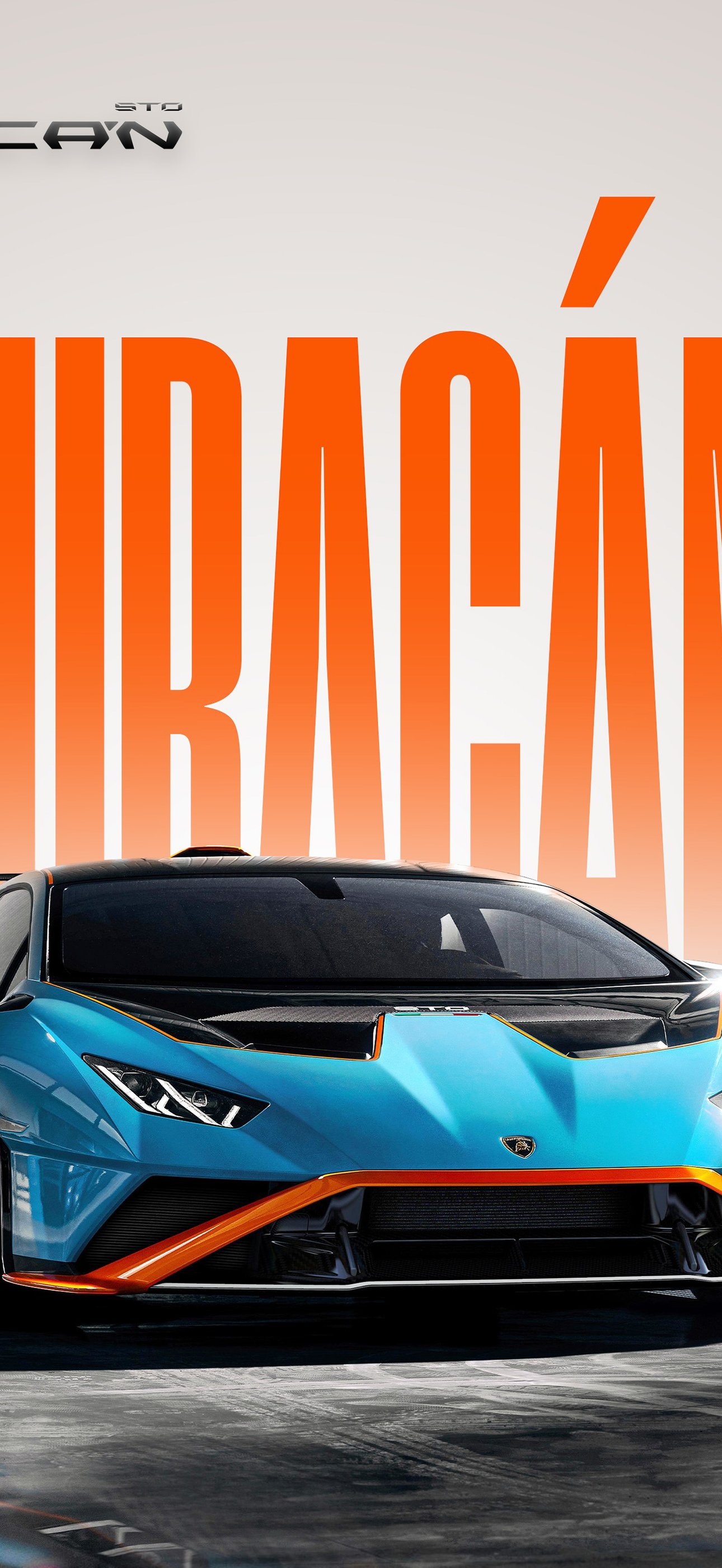 Lamborghini Huracán STO front view - Wallpapers for iPhone 15 Pro Max/14 Pro Max in 1290x2796 resolution