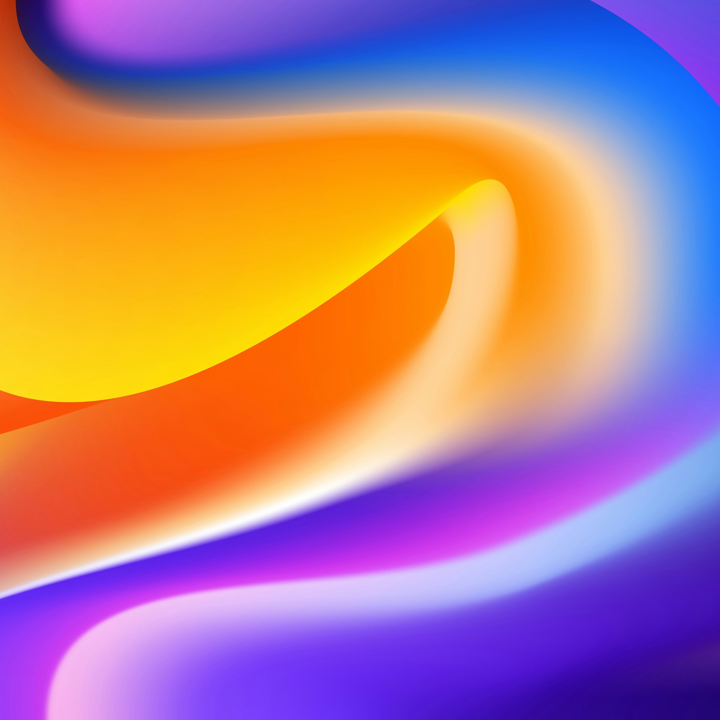 Vibrant abstract color flow - Wallpapers for iPad Pro 11″ 2024 in 2420x2420 resolution