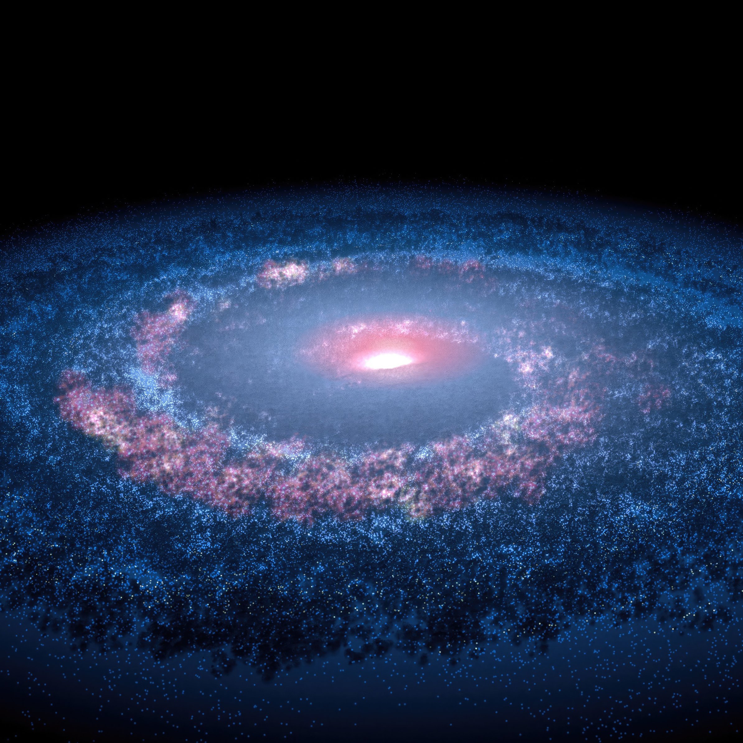 Large spiral galaxy - Wallpapers for iPad Pro 11″ in 2388x2388 resolution