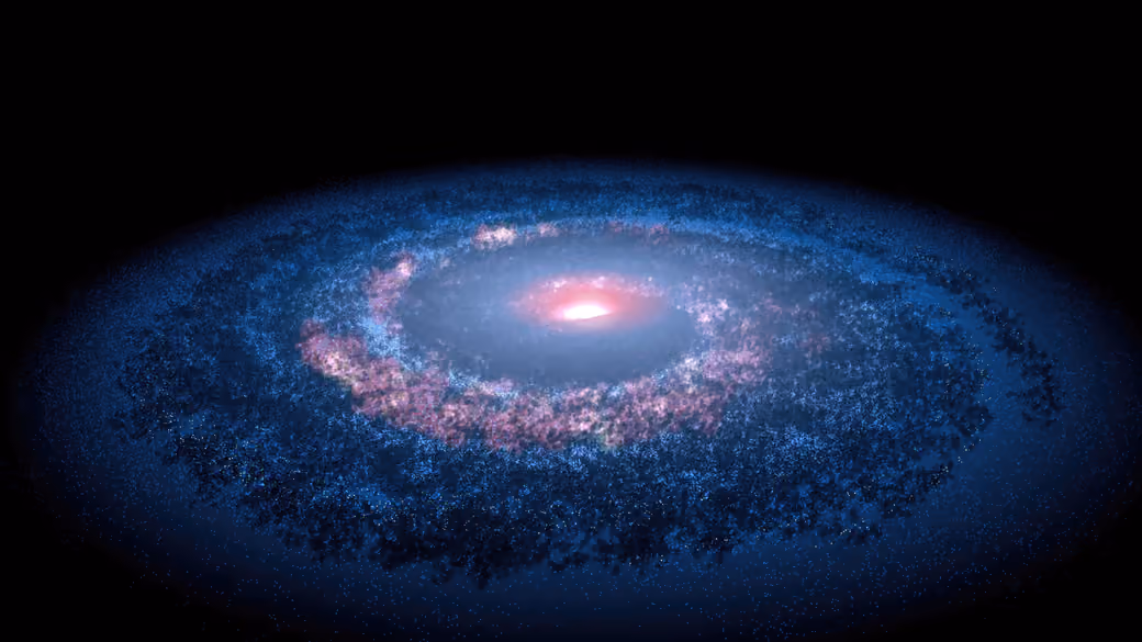 Large spiral galaxy - WSVGA wallpapers in 1024x600 resolution