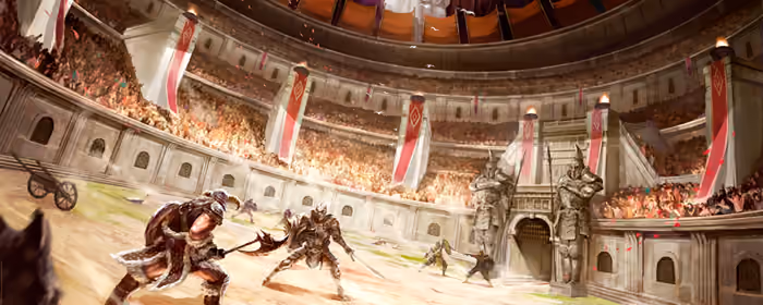 UltraWide 21:9 Mobile game wallpapers (3440x1440): the Elder Scrolls: Legends, mobile game, arena, warrior