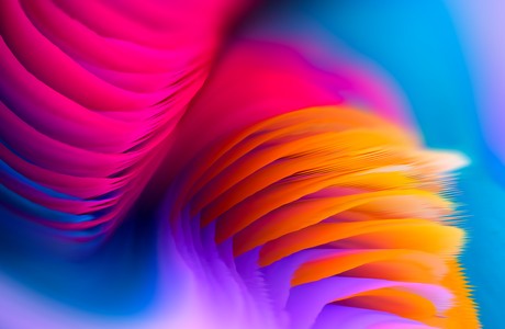 Vibrant Swirls of Color in Artistic Abstract Design