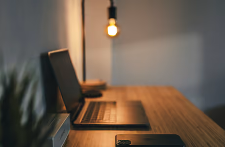 Interior design wallpapers: minimalism, workspace, iPhone, laptop