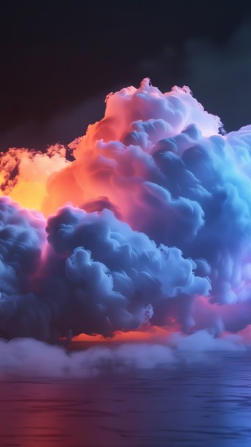 Glowing cloud - Wallpapers for Nokia, Samsung in 360x640 resolution