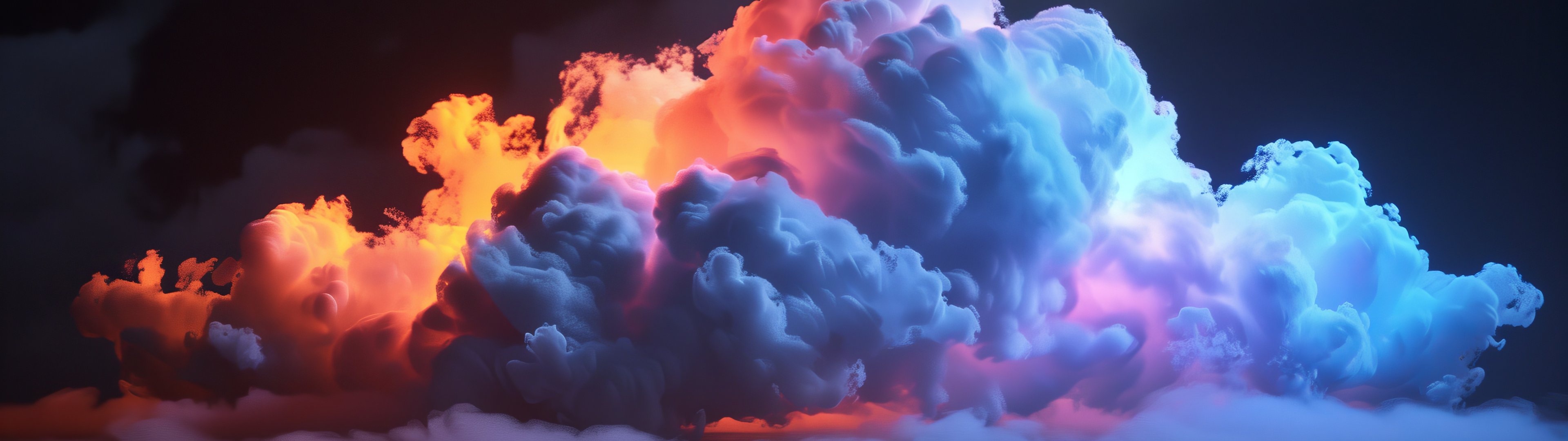 Glowing cloud - UltraWide 32:9 wallpapers in 3840x1080 resolution