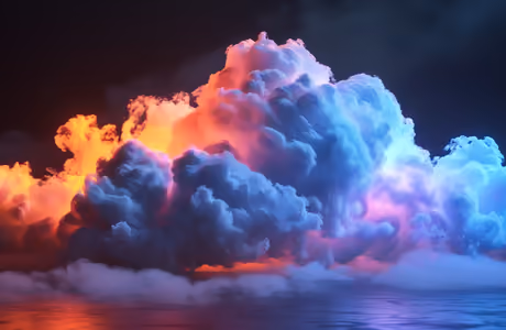 Illustrations wallpapers: clouds, light, illumination, contrast