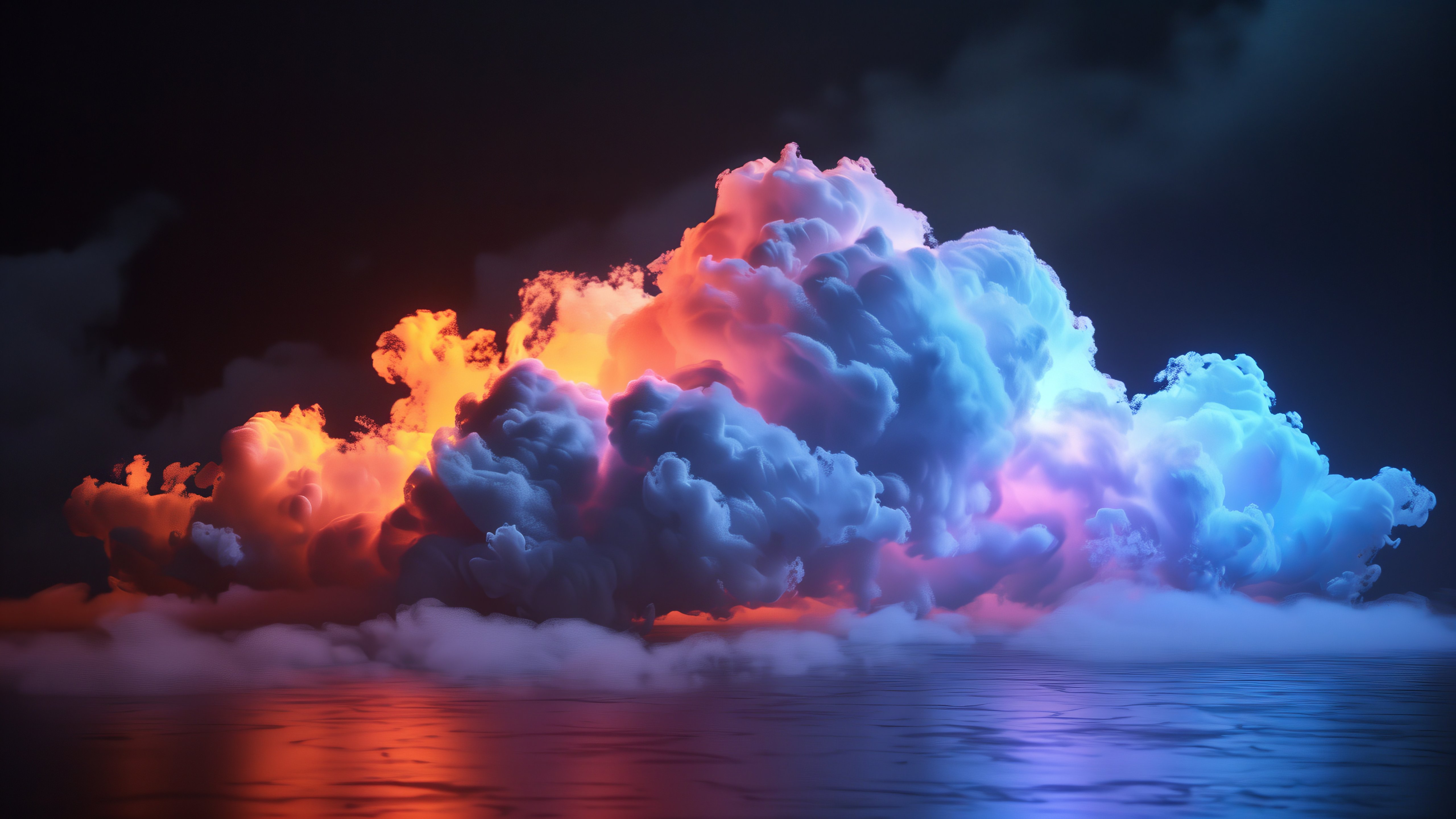 Glowing cloud - 5K wallpapers in 5120x2880 resolution