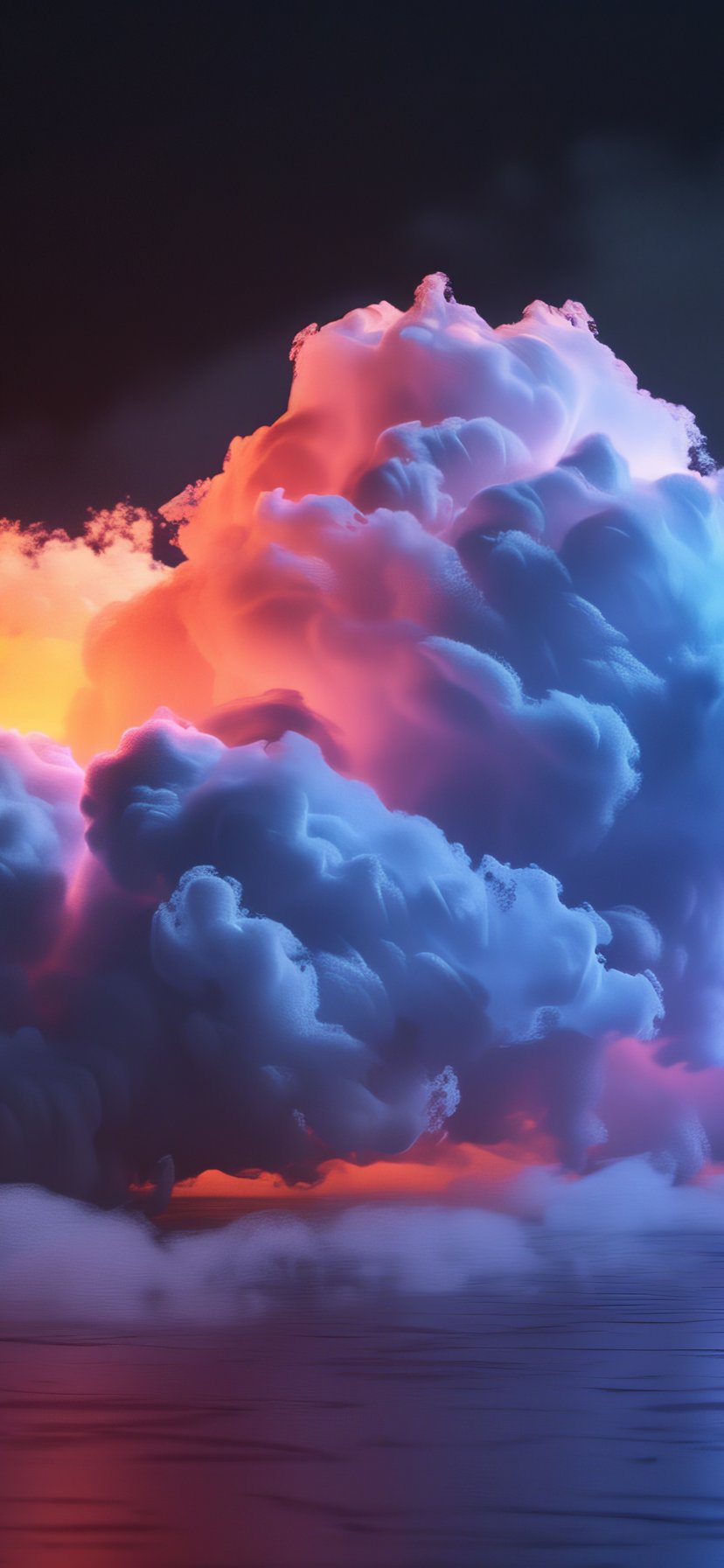 Glowing cloud - Wallpapers for iPhone 11/XR in 828x1792 resolution